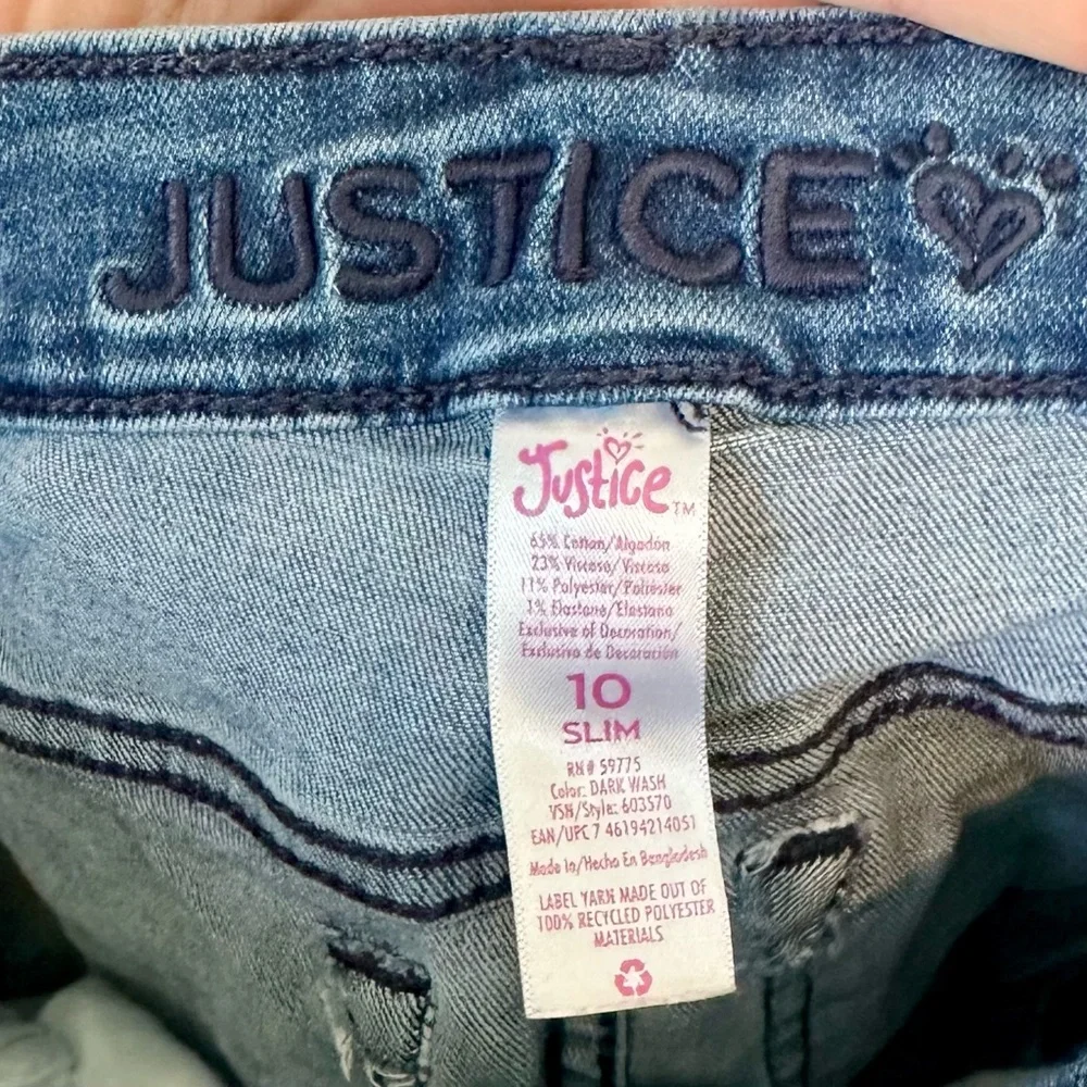 Justice Blue Denim Shorts - Girls 10